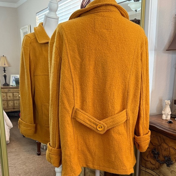 Live a Little Golden Pea Coat - Picture 5 of 11